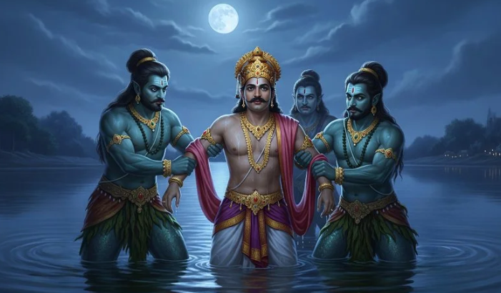 Krishna Saves Nanda: A Dive into Divine Love